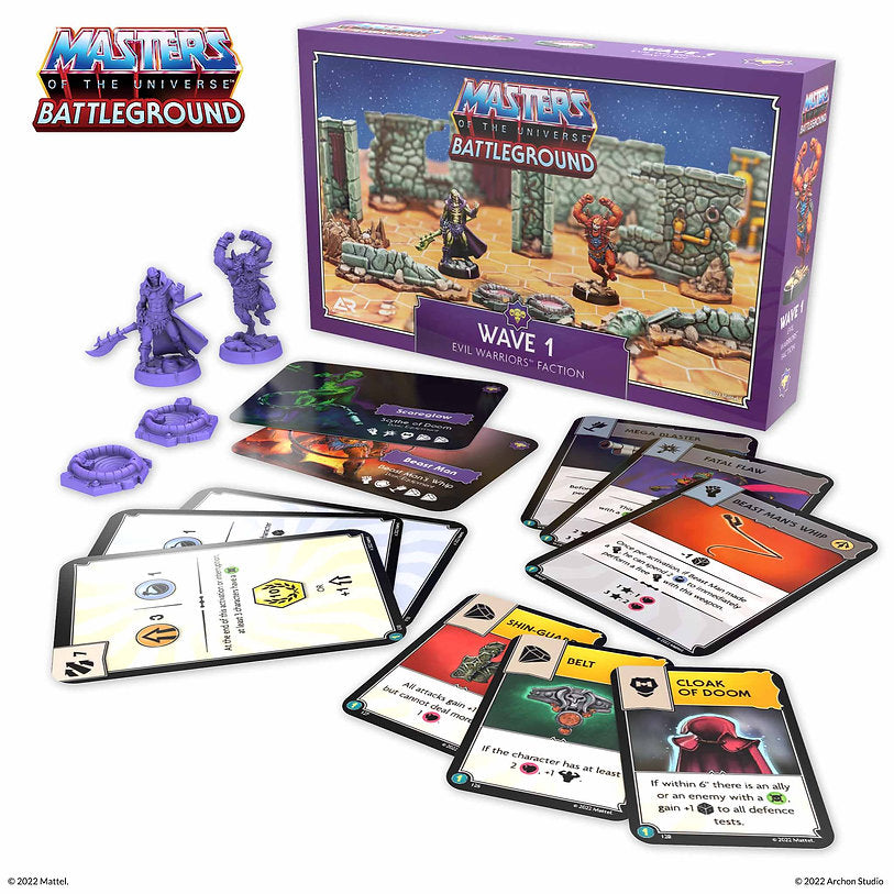 MotU Battleground Evil Warriors Faction – Boxansicht mit Inhalt