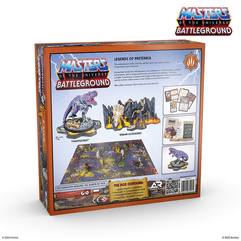 Masters of the Universe Battleground Wave 2 Legends of Preternia – Boxansicht Rückseite