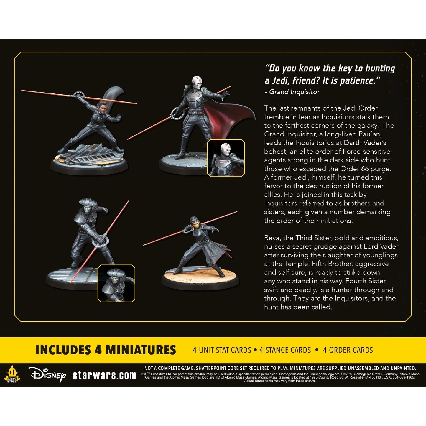 Star Wars: Shatterpoint – Jedi Hunters Squad Pack – neu & OVP rückseite