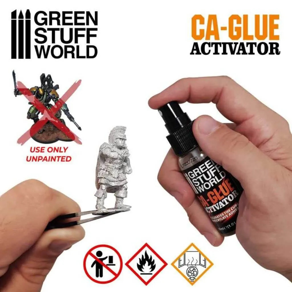 Green Stuff World CA-Glue Activator – Beschleuniger für Cyanacrylat- und Sekundenkleber