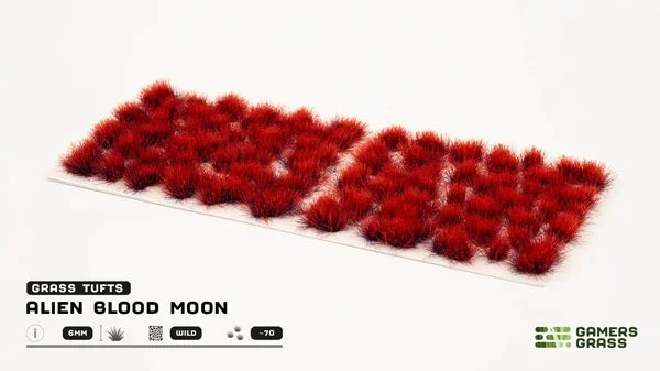 GamersGrass Alien Blood Moon 6 mm Wild Grasbüschel für Science-Fiction- und Fantasy-Bases