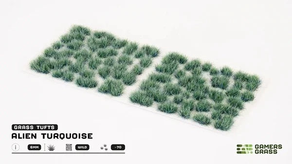 GamersGrass Alien Turquoise 6 mm Wild Grasbüschel für Science-Fiction- und Fantasy-Bases