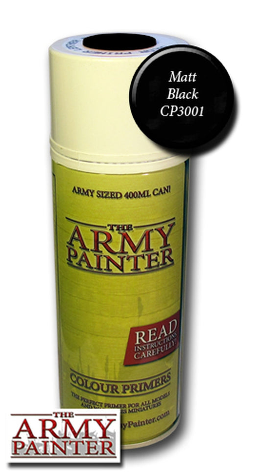 Army Painter Base Primer – Matt Black Spraydose 400 ml