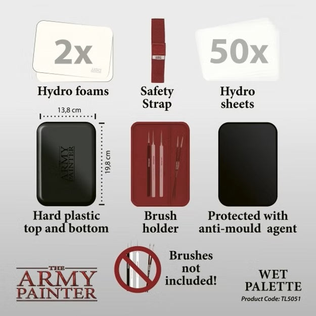 Verpackung der Army Painter Wet Palette inhalt