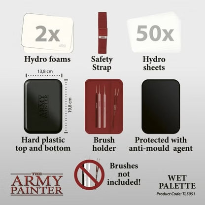 Verpackung der Army Painter Wet Palette inhalt