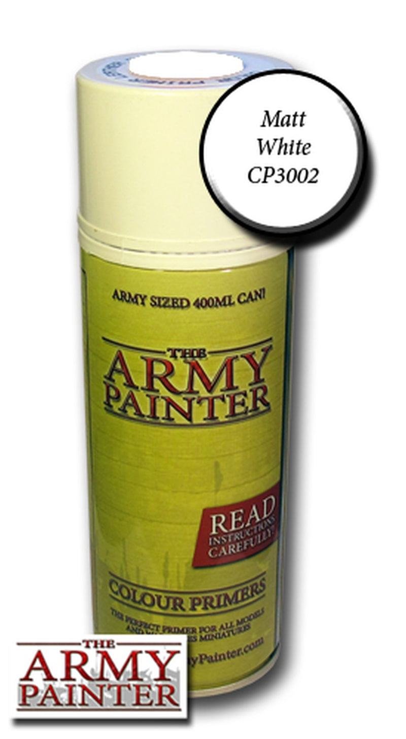 Army Painter Base Primer – Matt White Spraydose 400 ml