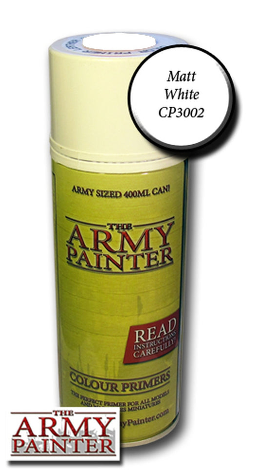 Army Painter Base Primer – Matt White Spraydose 400 ml