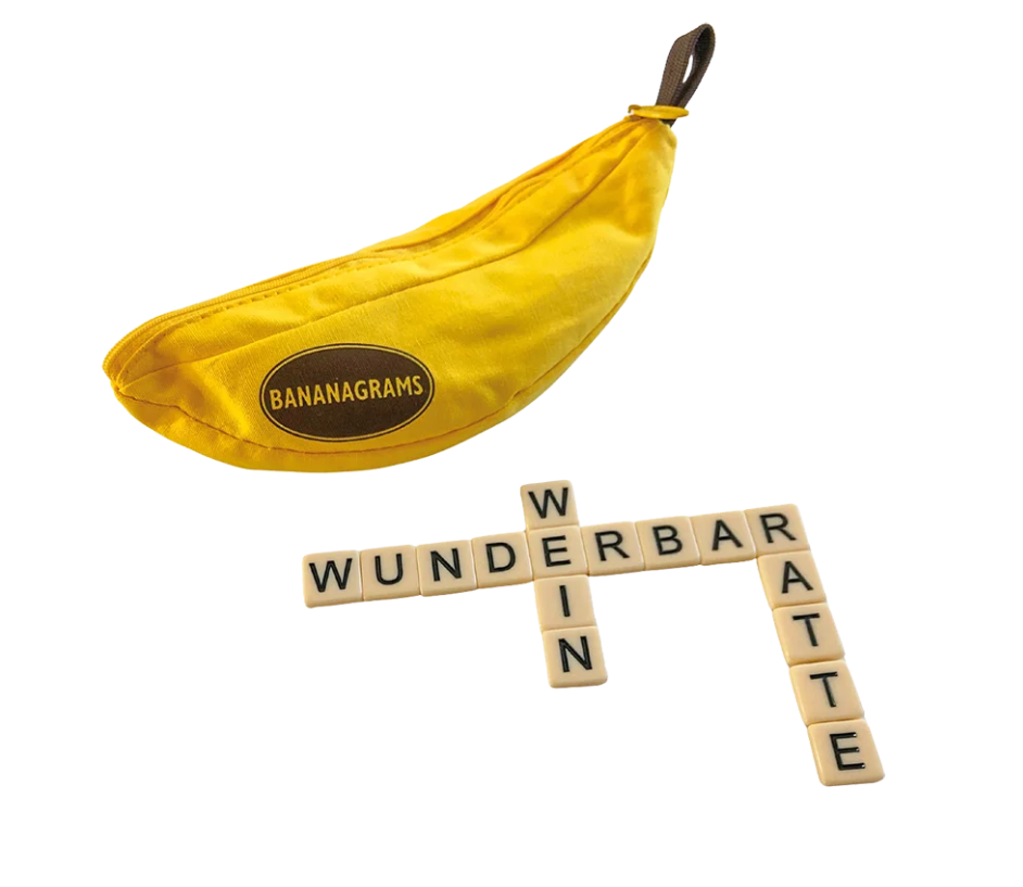BANANAGRAMS Classic – Buchstabensteine mit Verpackung