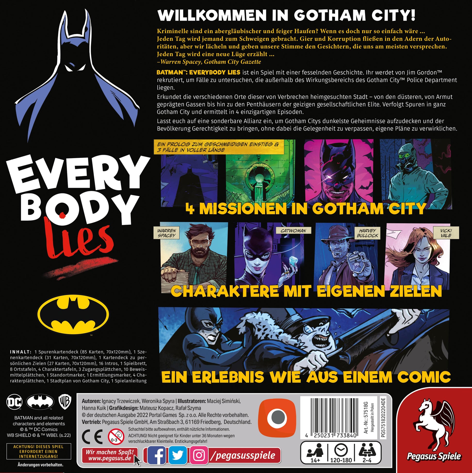 Batman Everybody Lies – Boxansicht Rückseite