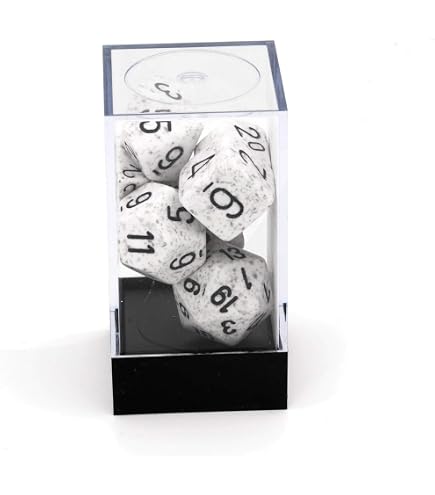 Chessex Speckled Arctic Camo Würfelset mit 7 Rollenspielwürfeln