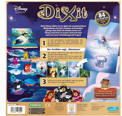 Dixit Disney Edition – Boxansicht (Deutsch) Rückseite