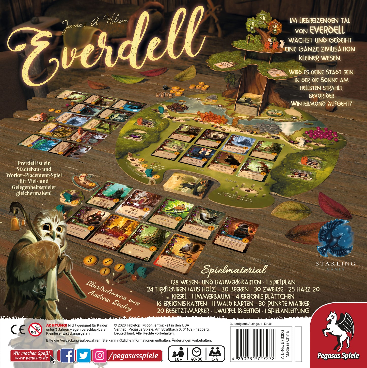 Everdell – Boxansicht Rückseite