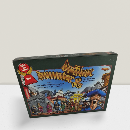 Drunter & Drüber – Hans im Glück Brettspiel – gebrauchtes Exemplar (2. Hand)“
Inhalt (falls Foto vorhanden): „Drunter & Drüber – Spielmaterial vollständig, gebraucht