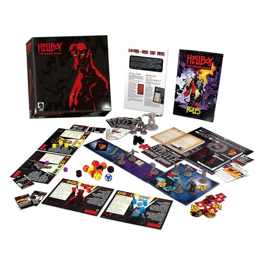 Hellboy The Board Game Core Boxansicht und Inhalt