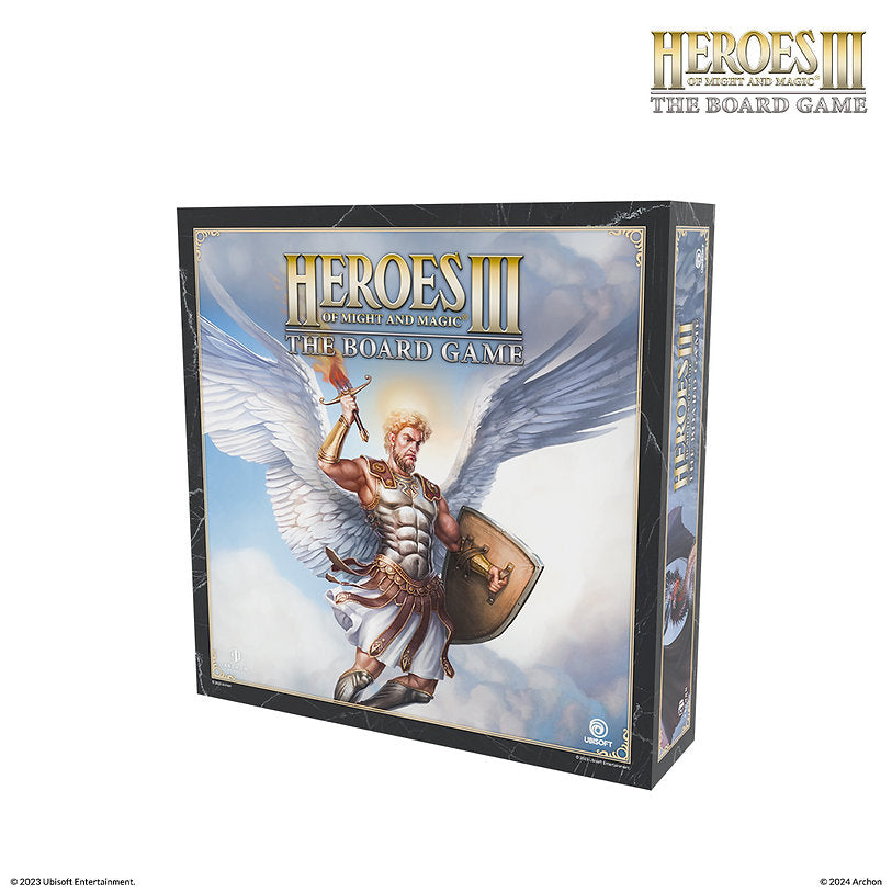 Boxansicht: „Heroes of Might & Magic III: The Board Game Core Game DE – Boxansicht“