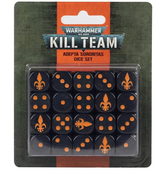 Kill Team Adepta Sororitas Würfelset mit 20 orangefarbenen Würfeln von Games Workshop