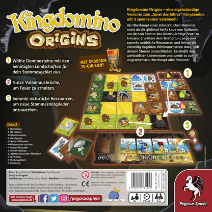Kingdomino Origins – Boxansicht Rückseite