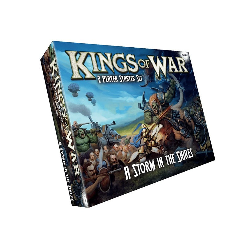 ings of War – A Storm in the Shires 2-Player Starter Set – Box mit Miniaturen, Bases und Regelbuch