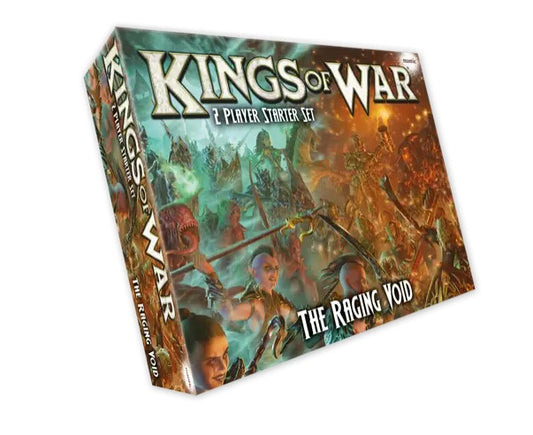 Kings of War – The Raging Void 2-Player Starter Set – Box mit Miniaturen, Bases und Regelbuch