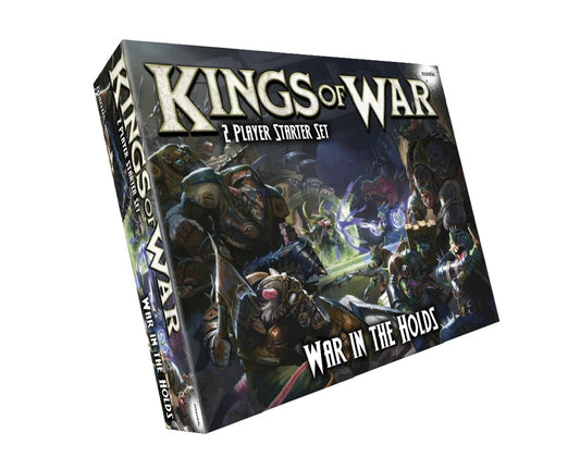 Kings of War – War in the Holds 2-Player Starter Set – Box mit Miniaturen, Bases und Regelbuch