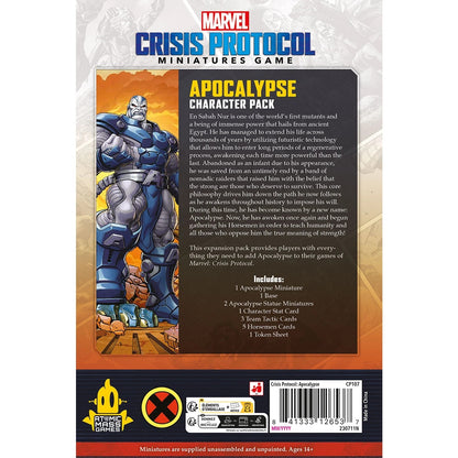 Marvel Crisis Protocol – Apocalypse Character Pack – neu & OVP Rückseite