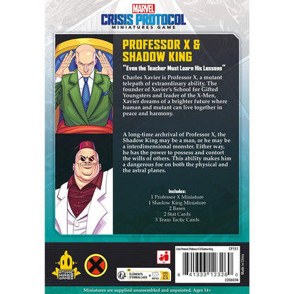 Marvel Crisis Protocol – Professor X & Shadow King – neu & OVP Rückseite