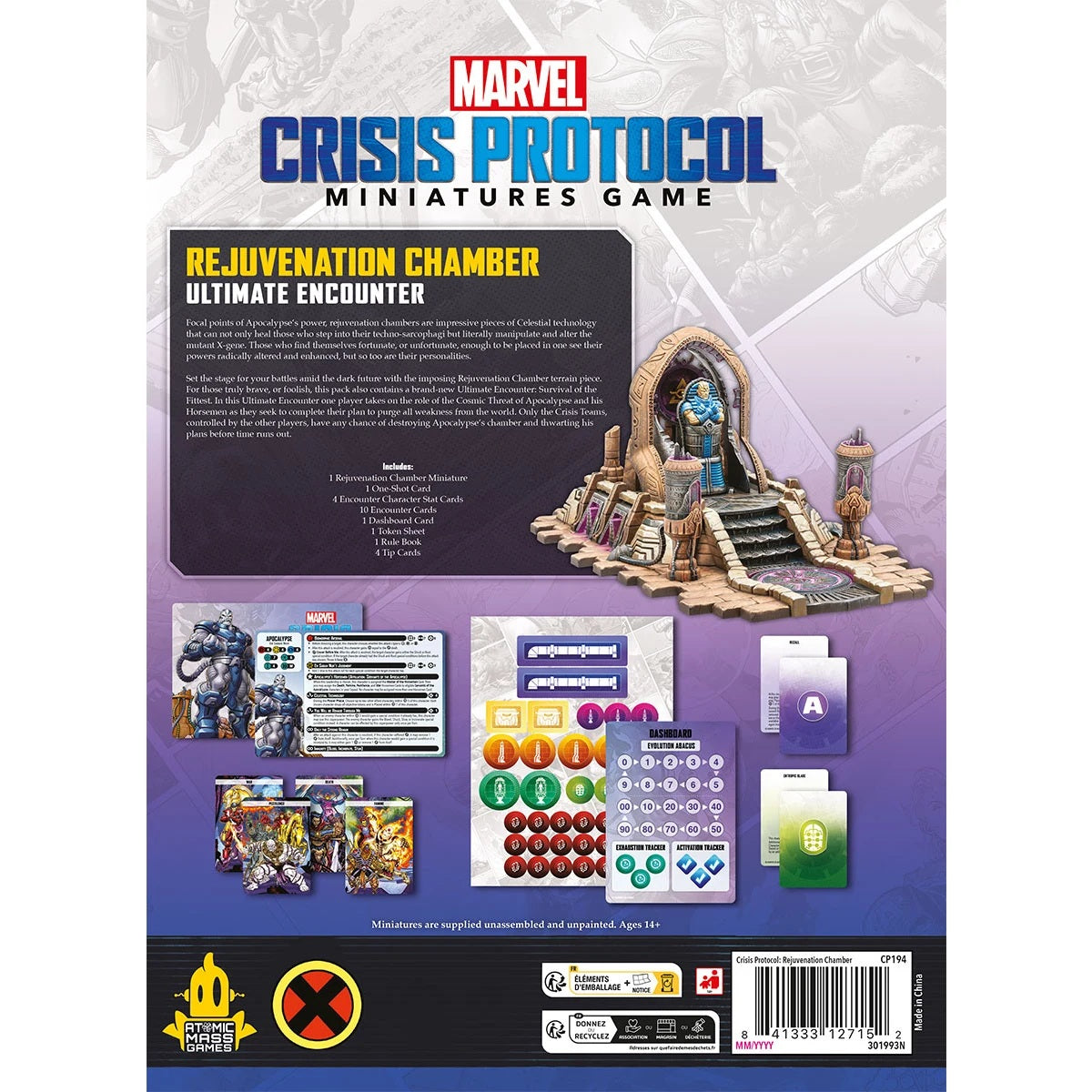 Marvel Crisis Protocol – Rejuvenation Chamber Ultimate Encounter – neu & OVP rückseite