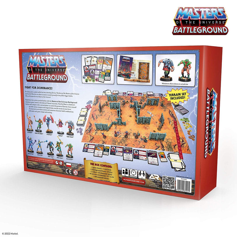 Masters of the Universe Battleground Starter Set – Boxansicht Rückseite