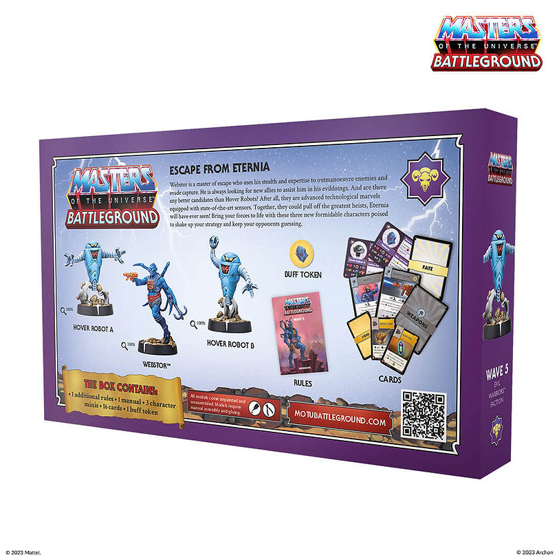 Masters of the Universe Battleground Wave 5 Evil Warriors Faction – Boxansicht Rückseite