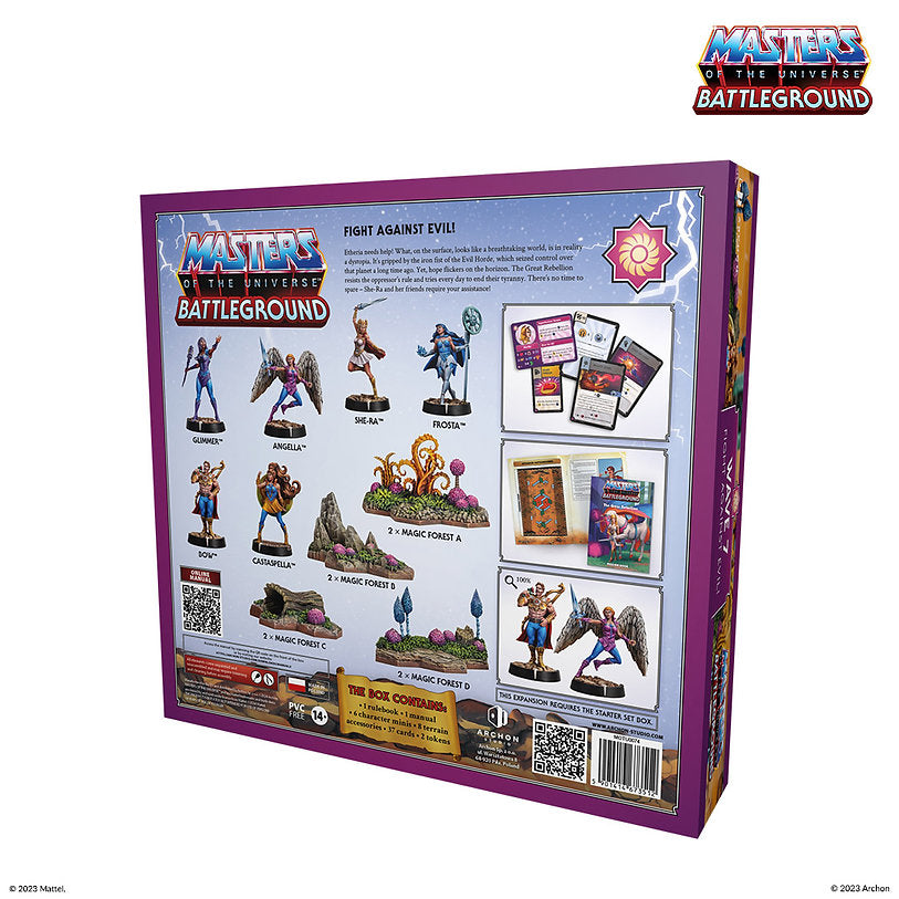 Masters of the Universe Battleground Wave 7 The Great Rebellion – Boxansicht Rückseite