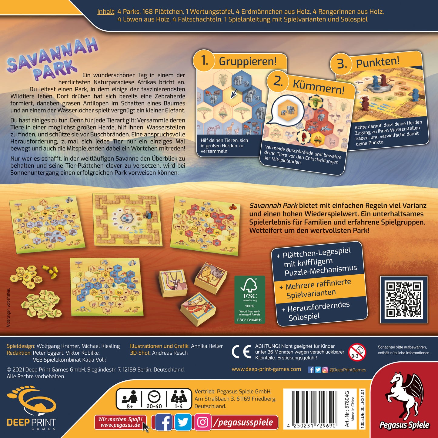 Savannah Park – Boxansicht Rückseite