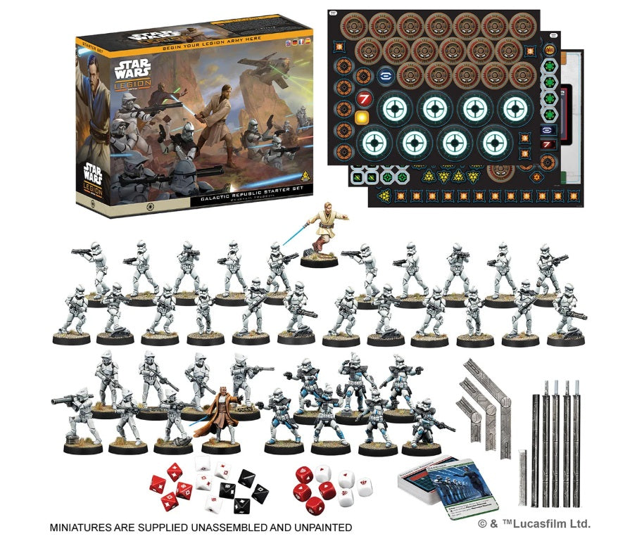 Star Wars: Legion – Galactic Republic Starter Set Inhalt