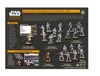 Star Wars: Legion – Galactic Republic Starter Set Rückseite
