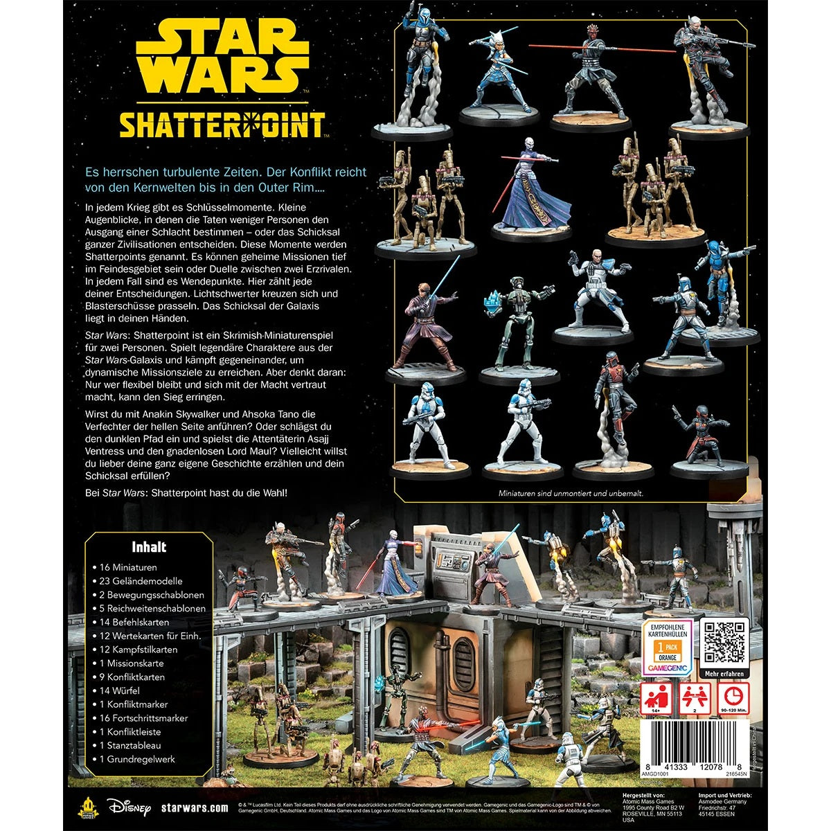 Star Wars: Shatterpoint – Grundspiel – neu & OVP Rückseite