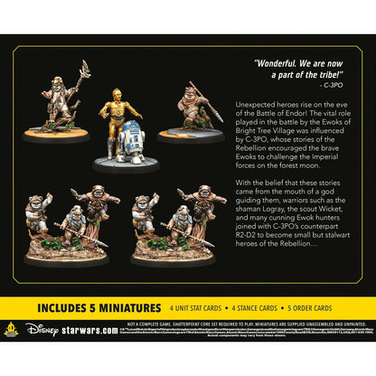 Star Wars Shatterpoint Yub Nub Squad Pack mit Ewok Miniaturen