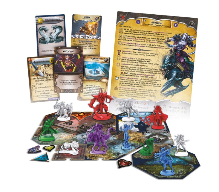 word & Sorcery Die Alten Chroniken – Inhalt: Abenteuer- und Regelbuch, Token, Spielmaterial