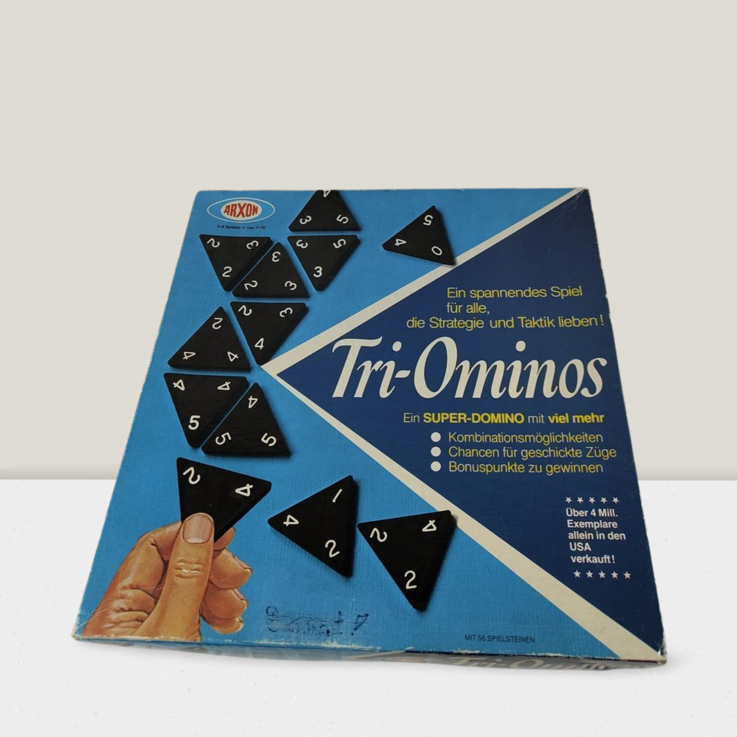 Tri-Ominos Arxon 1968 Brettspiel – gebrauchtes Exemplar (2. Hand)