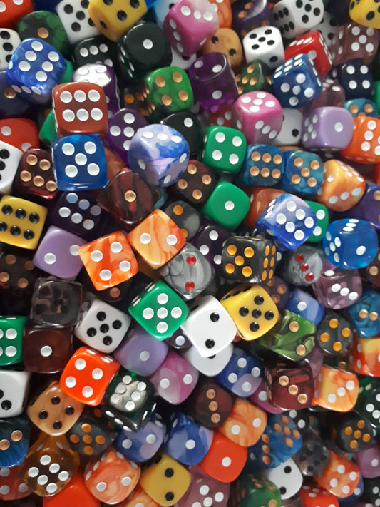 Würfelset D6 Augen Mix-Set (50) – bunte W6-Würfel von Dice4friends 