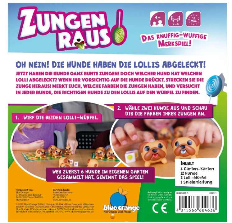 Zungen Raus! – Boxansicht Rückseite