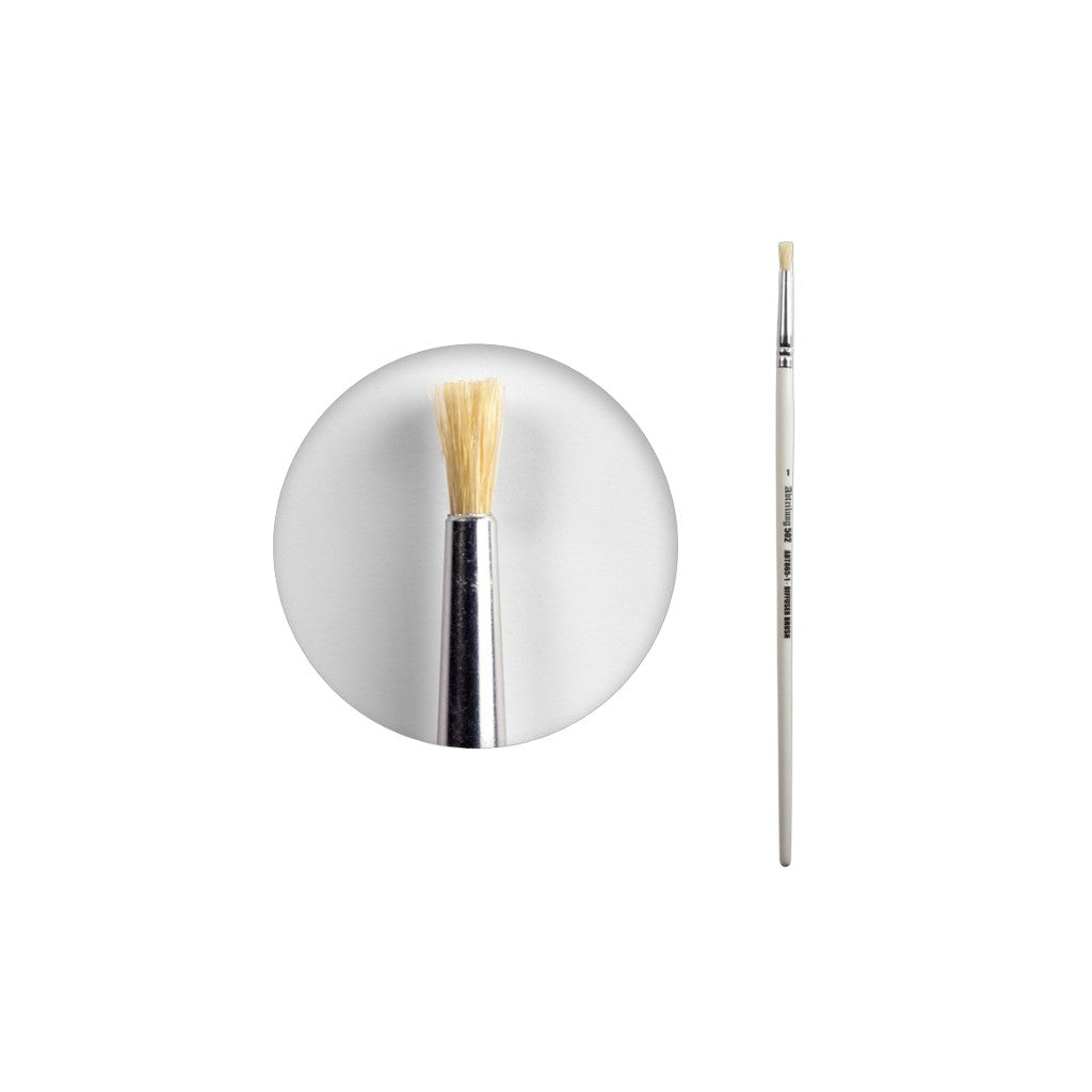 Abteilung 502 Diffuser Brush 1 mit 8 mm langen synthetischen Borsten für Blending, Weathering und Miniaturenbemalung