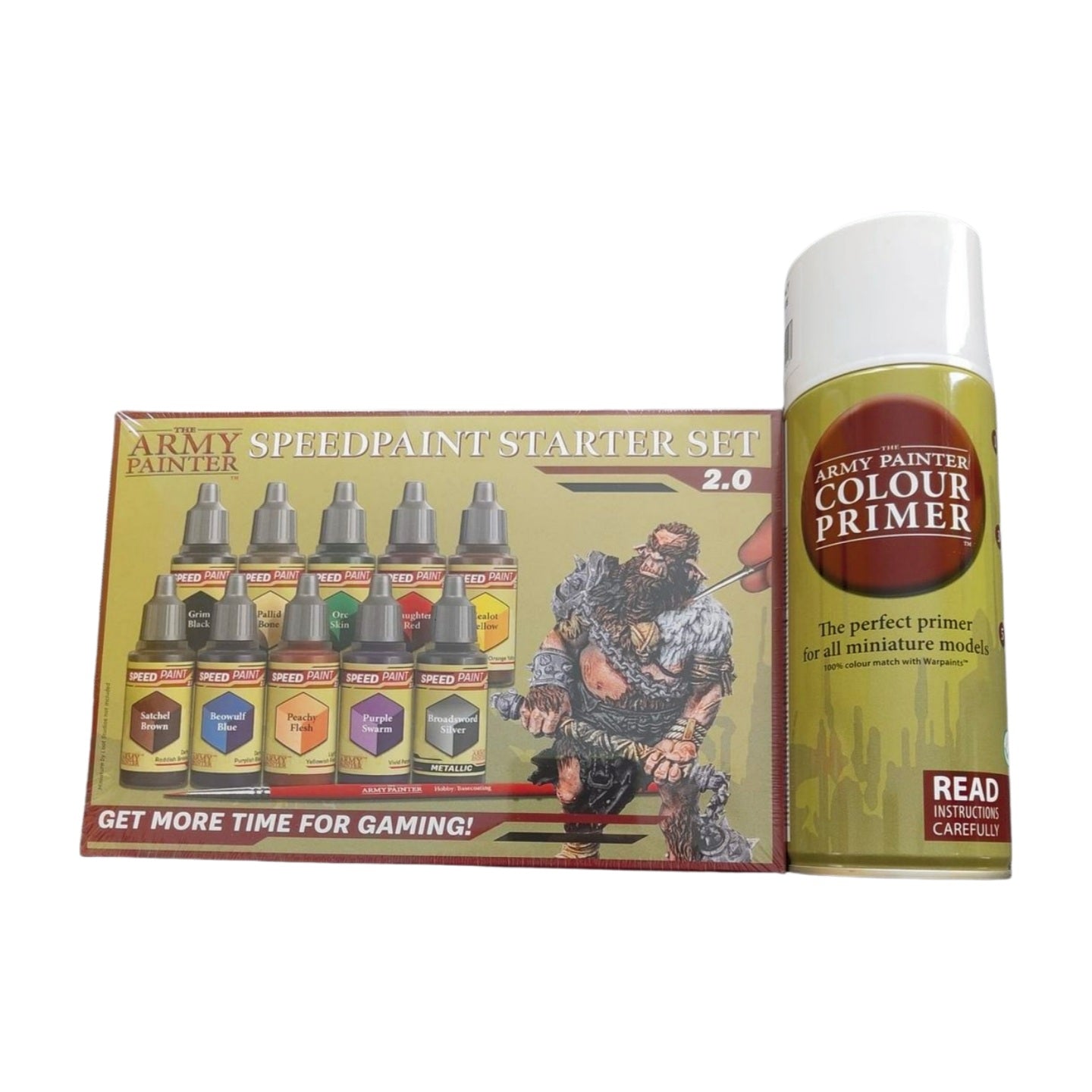 Speedpaint Starter Set 2.0 mit passendem Matt White Primer. Perfektes Bundle für schnelle Miniaturenbemalung. Direkt aus deutschem Lager.