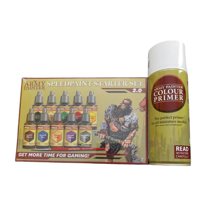 Speedpaint Starter Set 2.0 mit passendem Matt White Primer. Perfektes Bundle für schnelle Miniaturenbemalung. Direkt aus deutschem Lager.