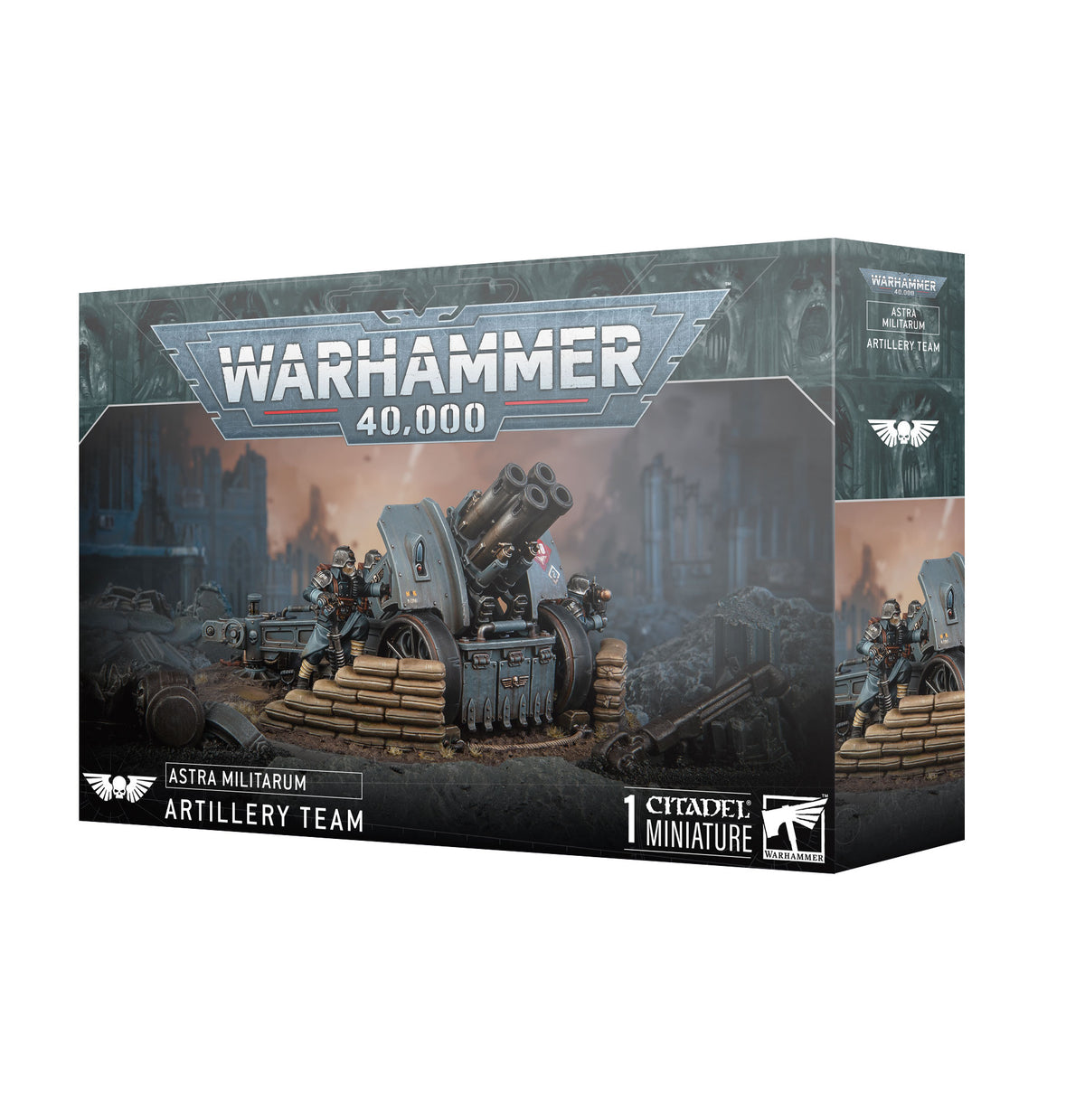Astra Militarum Field Ordnance Battery mit zwei Geschützen für Warhammer 40.000 von Games Workshop
