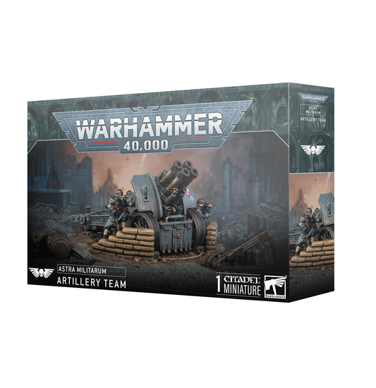 Astra Militarum Field Ordnance Battery mit zwei Geschützen für Warhammer 40.000 von Games Workshop