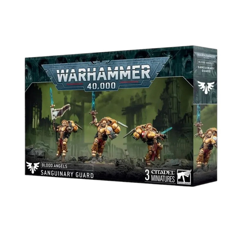 Blood Angels Sanguinary Guard mit 3 Miniaturen für Warhammer 40.000 von Games Workshop