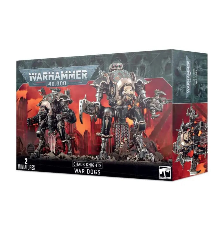 Chaos Knights War Dogs mit zwei Miniaturen für Warhammer 40.000 von Games Workshop