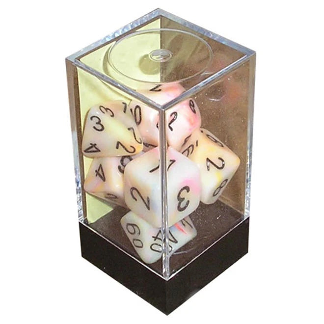 Chessex Festive Circus Black Mega-hedral Würfelset mit 7 großen Rollenspielwürfeln