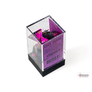 Chessex Gemini Black-Purple Gold Würfelset mit 7 Rollenspielwürfeln