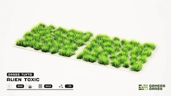GamersGrass Alien Toxic 6 mm Wild Grasbüschel für Science-Fiction- und Fantasy-Bases