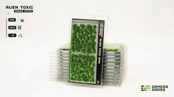 GamersGrass Alien Toxic 6 mm Wild Grasbüschel für Science-Fiction- und Fantasy-Bases